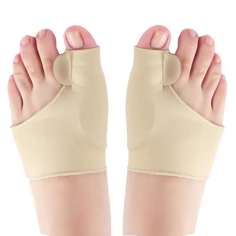 1Pair Toe Separator Hallux Valgus Bunion Corrector Orthotics Feet Bone Thumb Adjuster Correction Pedicure Sock Straightener
