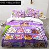 3D Cartoon Game Cute Aphmau with Wings Bedding Set Single Twin Double Queen King Cal King Size Bed Linen Set