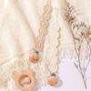 Pack of 2Pcs Handwoven Baby Pacifier Clip Chain Hand-knitting Toddler Feeding Bottle Strap Belt for Infants