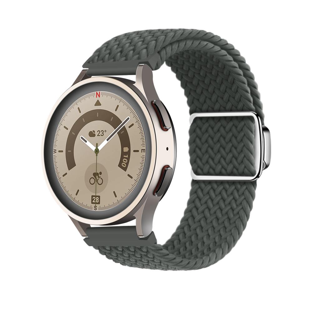 20mm 22mm Magnetic Braided Loop Strap for Samsung Galaxy Watch 6 5 4 Amazfit GTS 4 Adjustable Wristband Huawei Watch 4//3/GT Pro