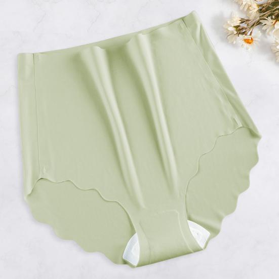 Women Underpants Seamless Japanese Style Ice Silk Cotton Crotch Solid Color Underwear