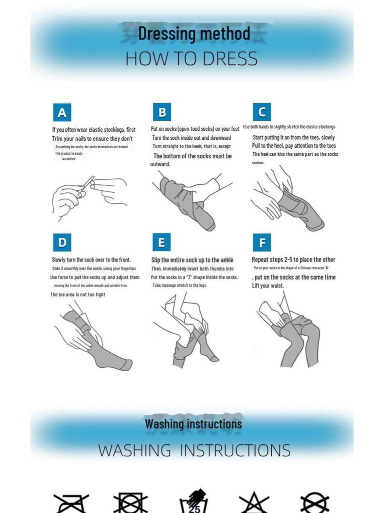 Chaussettes de Compression Modelantes Mi-Mollet avec Support Bandage Élastique