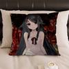 Saya No Uta The Song Of Saya Pillow Covers Cartoon Sofa Decorative Home Double-Sided Printing Short Plush Cute Cushion Cover