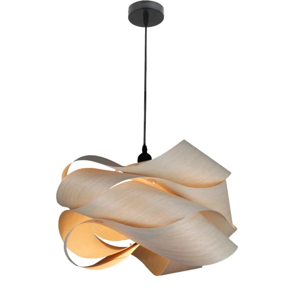 Vintage wood Pendant Light Minimalist Decoration Wooden Lighting Chandelier Lamp for Restaurant Dining Room Island Bamboo