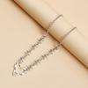Trendsetting Love Heart Shaped Necklace Fashion Jewelry Accessory with Thorns Detail for Fashionable Enthusiasts