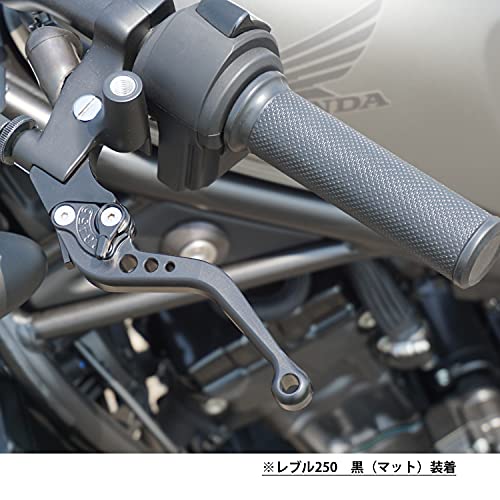 H11m2 ALL Black Matte Honda Brake Clutch Lever 6-step Adjustment Short Fits CB400SF Rebel 250 NC700S/X Etc.