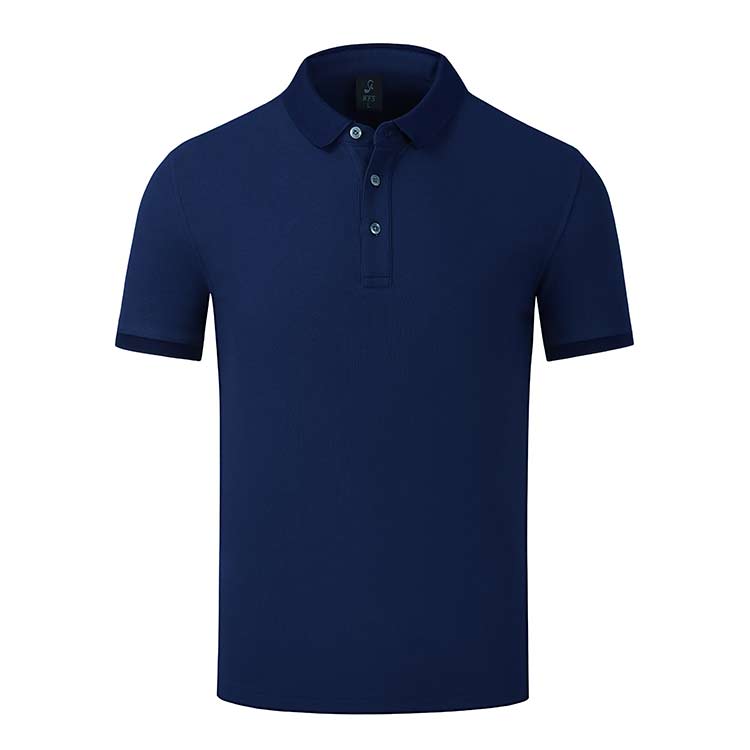 XBJSH A005  220G Combed Cotton Golf Lapel POLO Shirt Men's