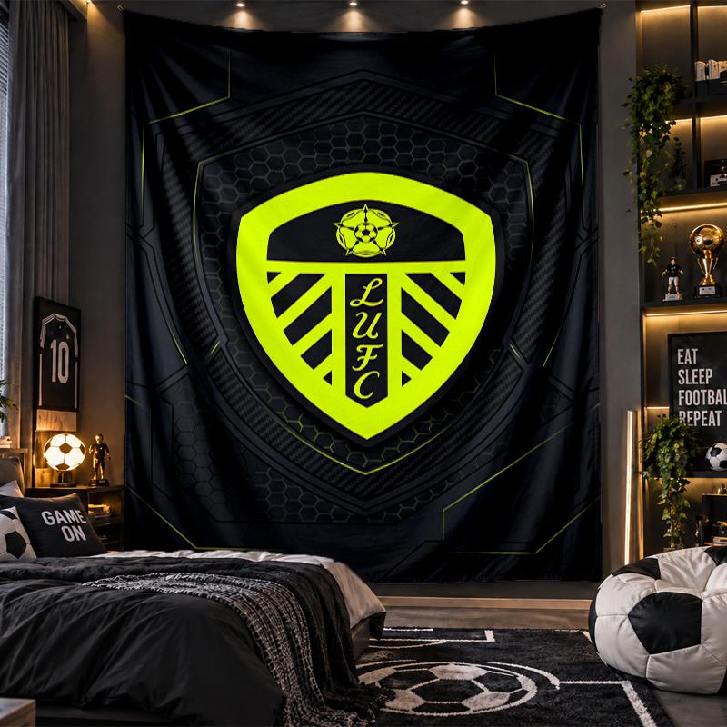 Wall Hanging Tapestry Leeds United Print Cloth for Living Room Bedroom Home Decor