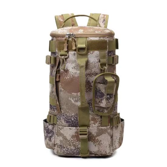 Fishing Backpack with Rod Holder Large Capacity Waterproof Oxford Cloth Outdoor Camping
