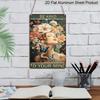 2D Flat, "BE KIND TO YOUR MIND" Floral Butterfly Metal Aluminum Sign - Retro Mental Health Wall Decor, Home Decor, Bedroom, Living Room, Office, Wall