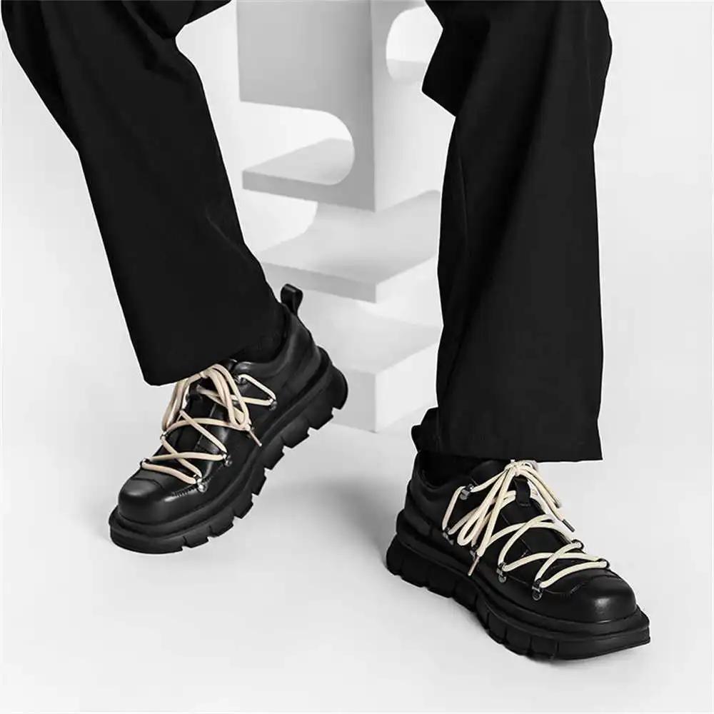 Fashion Platform Number 40 Sneakers Size 42 Casual Men's Shoes Black Men's Sports Boots Krasovki Nice Sports-et-leisure Promo