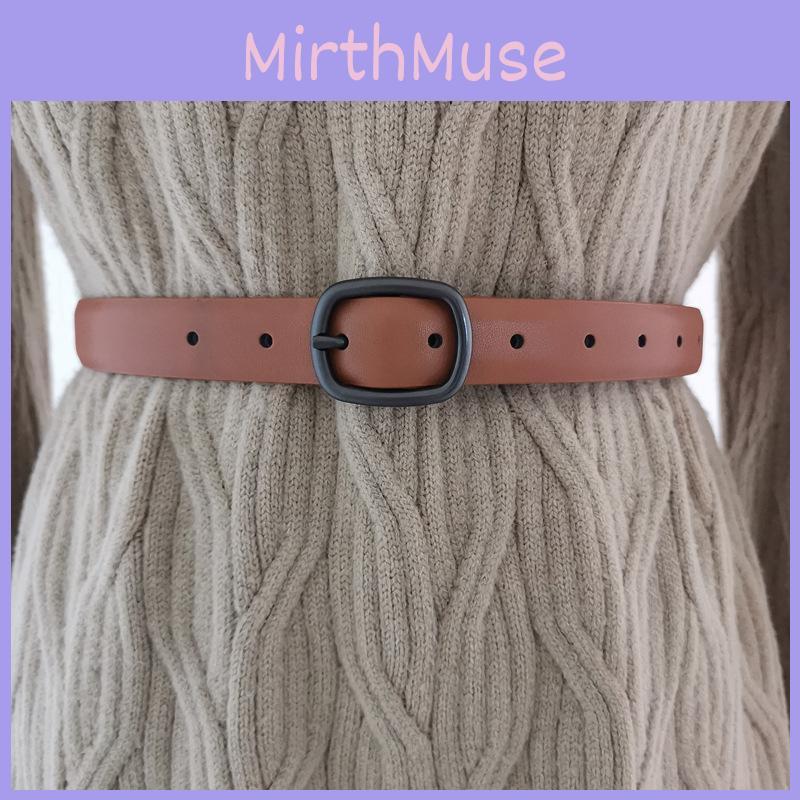 Leather Womens Belt With Slip On Buckle For Daily Wear And Fashion Styling