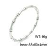 Women's Minimalist Bamboo Joint Titanium Steel Bracelet - Light Luxury, Exquisite High-End Design