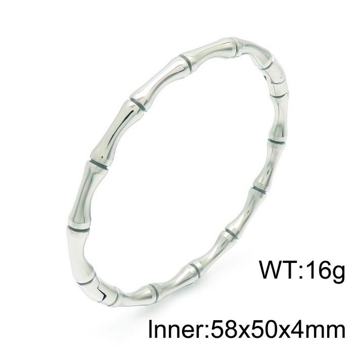 Women's Minimalist Bamboo Joint Titanium Steel Bracelet - Light Luxury, Exquisite High-End Design