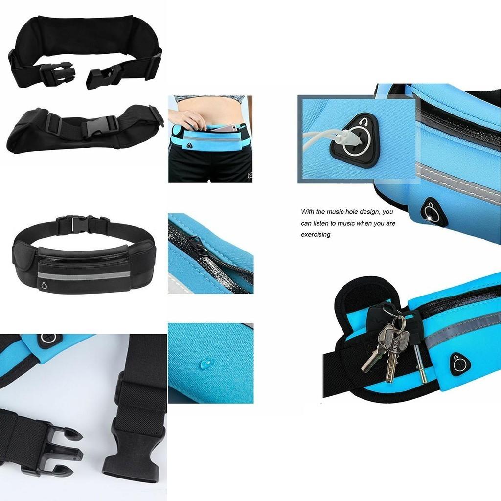 Stylish Waterproof Running Belt With Earphone Hole For Outdoor Enthusiasts