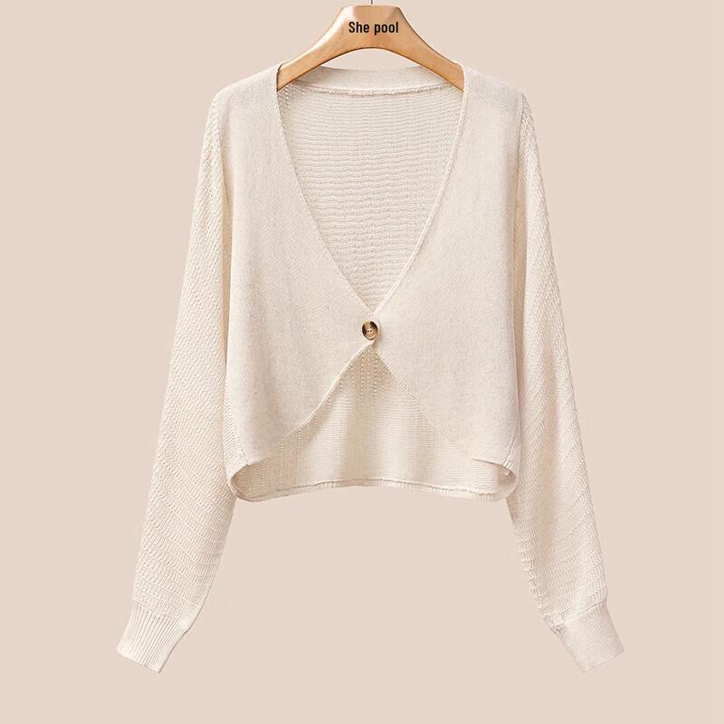 Shechi Lyocell Linen Knit V-Neck Cardigan M