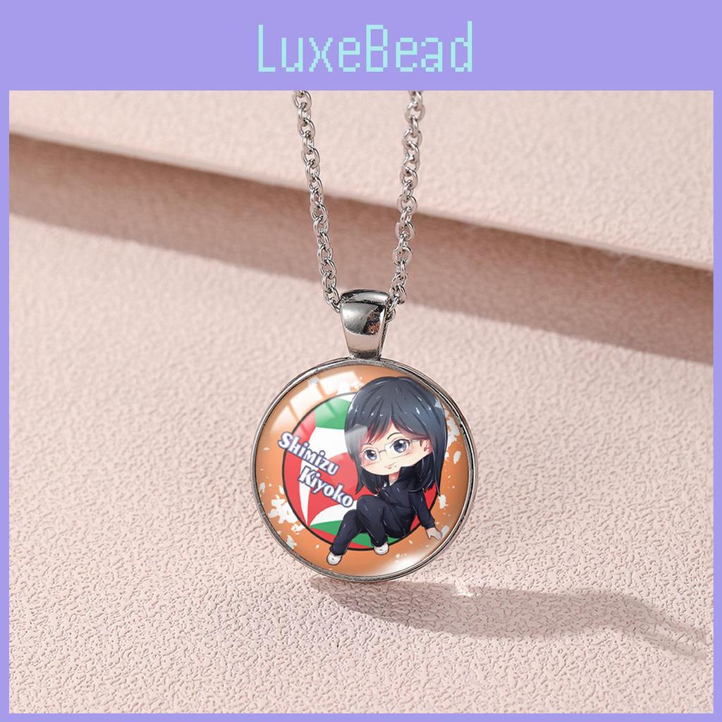 Stylish Hinata Shoyo Anime Inspired Gemstone Necklace For Volleyball Fans Unisex Jewelry