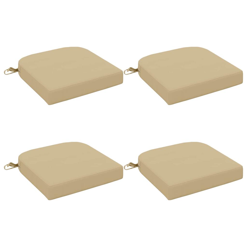 4 piece Seat Cushions SOEST 4 pcs 100percent Polyester Beige