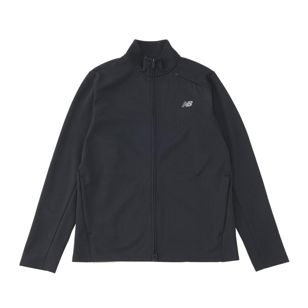 New Balance Tech Knit Jacket Size L Men's Full-Zip (MJ41178) Black,