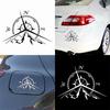 Fashion Mountains Compass Decal Nautical Compass Navigate Reflective Car Sticker