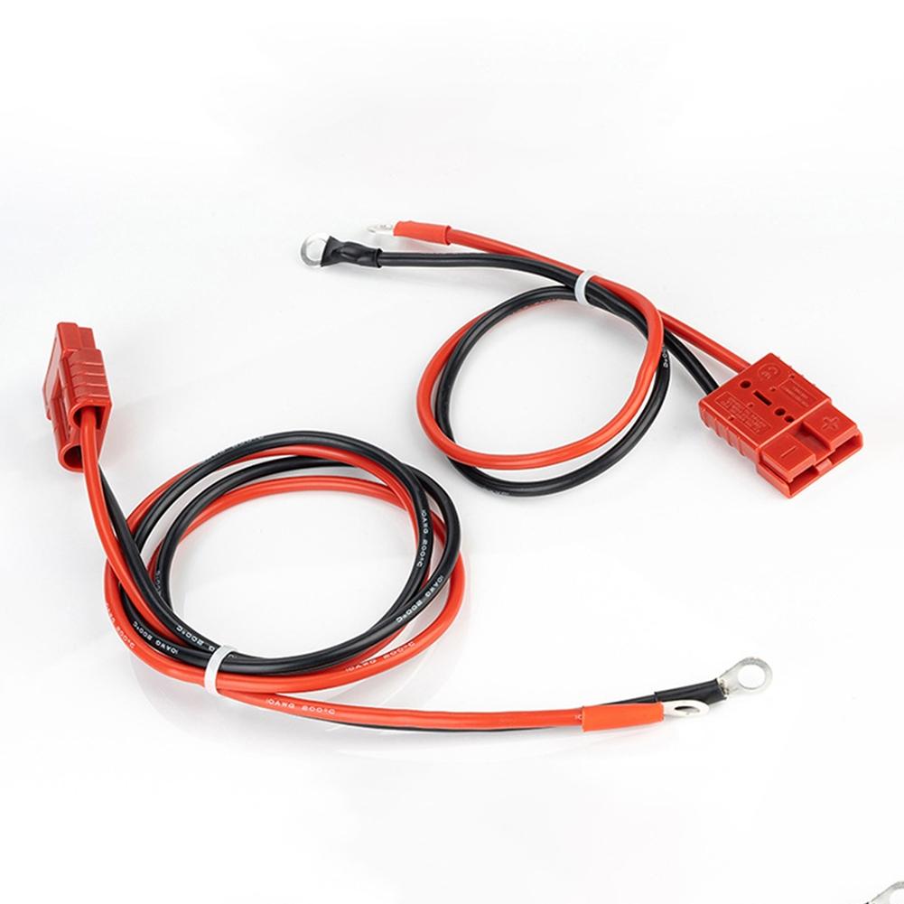 1000 V DC 50Amp Connector 100cm 30cm M8 Post Red/Black Jacket