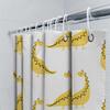 Bright Yellow Dinosaur Shower Curtain Waterproof Bathroom Decor For Kids Bathrooms 3D Print Home Decoration White/Black/Green Co