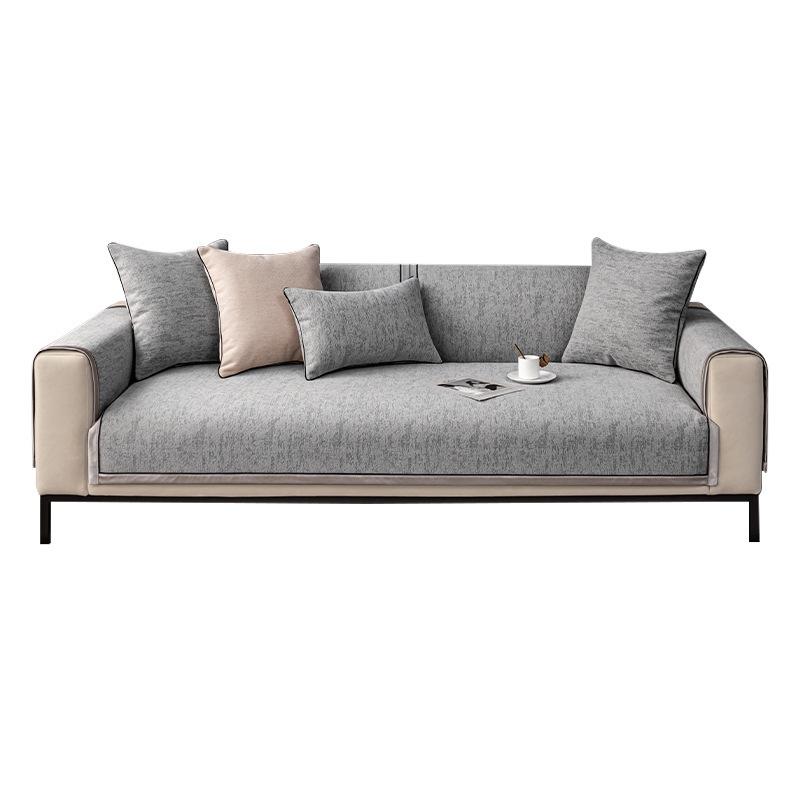 Chenille Sofa Cushion, Universal Anti-slip Cushion for All Seasons, Light Luxury Leather Sofa Cover, Modern High-end Backrest Cover Cloth
