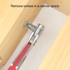 Ratchet Wrench with Non-Slip Handle Double-Headed Design Compact Portable Forward Reverse Cross Elbow Flat Head Wrench