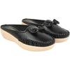 Shoetopia Upper Bow Detailed Black Slip-On Loafers for Women & Girls