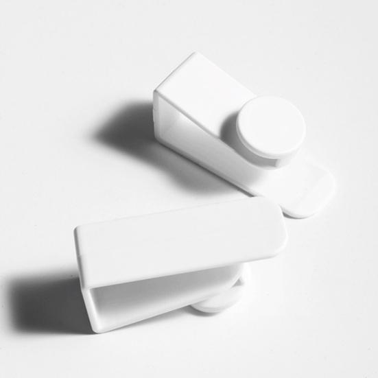 2Pcs Space-saving Door Hooks Multi-Functional ABS Minimalist Design Cabinet Door Hanger for Kitchen