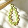 1Pcs Anti-Loss Key Wrist Strap Fashion Dopamine Matte Bead Pendant Adjustable Wristband for Shopping Dating