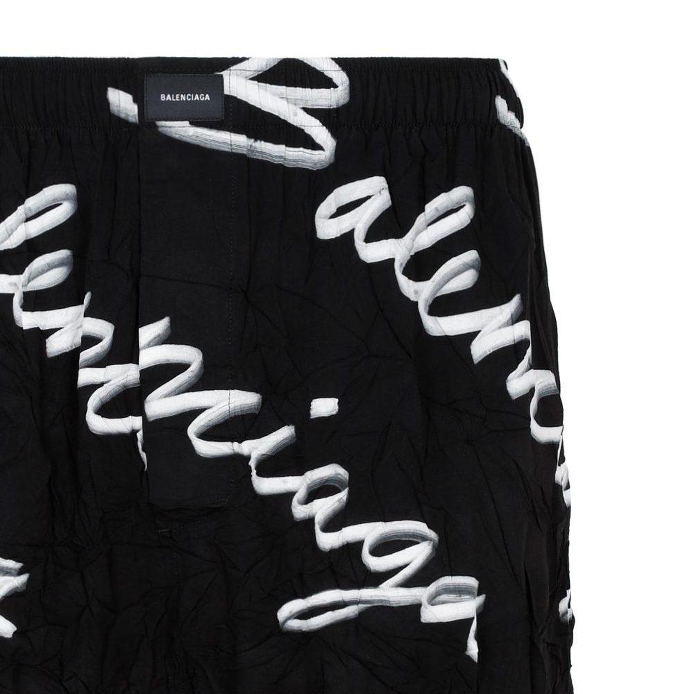 Balenciaga Scribble Logo Bermuda Shorts 672410TML131070