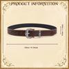 Western Cowboy Belt Adjustable PU Leather Strap Practical Friendly Fashion Accessory For Men Women