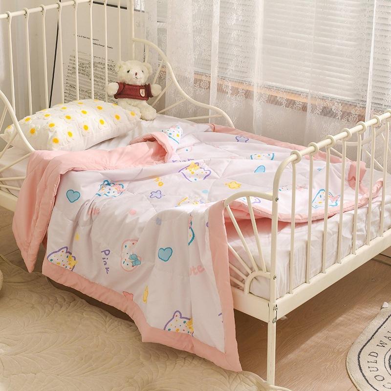 Soft Children's Washed Cotton Summer Quilt Baby Kindergarten Summer Single Lunch Break Blanket