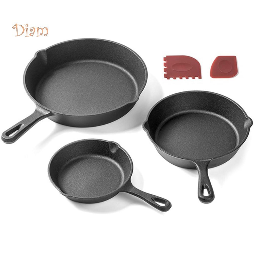 Buy TDStore Cast Iron Skillet Nonstick Frying Pan Cooking Pot