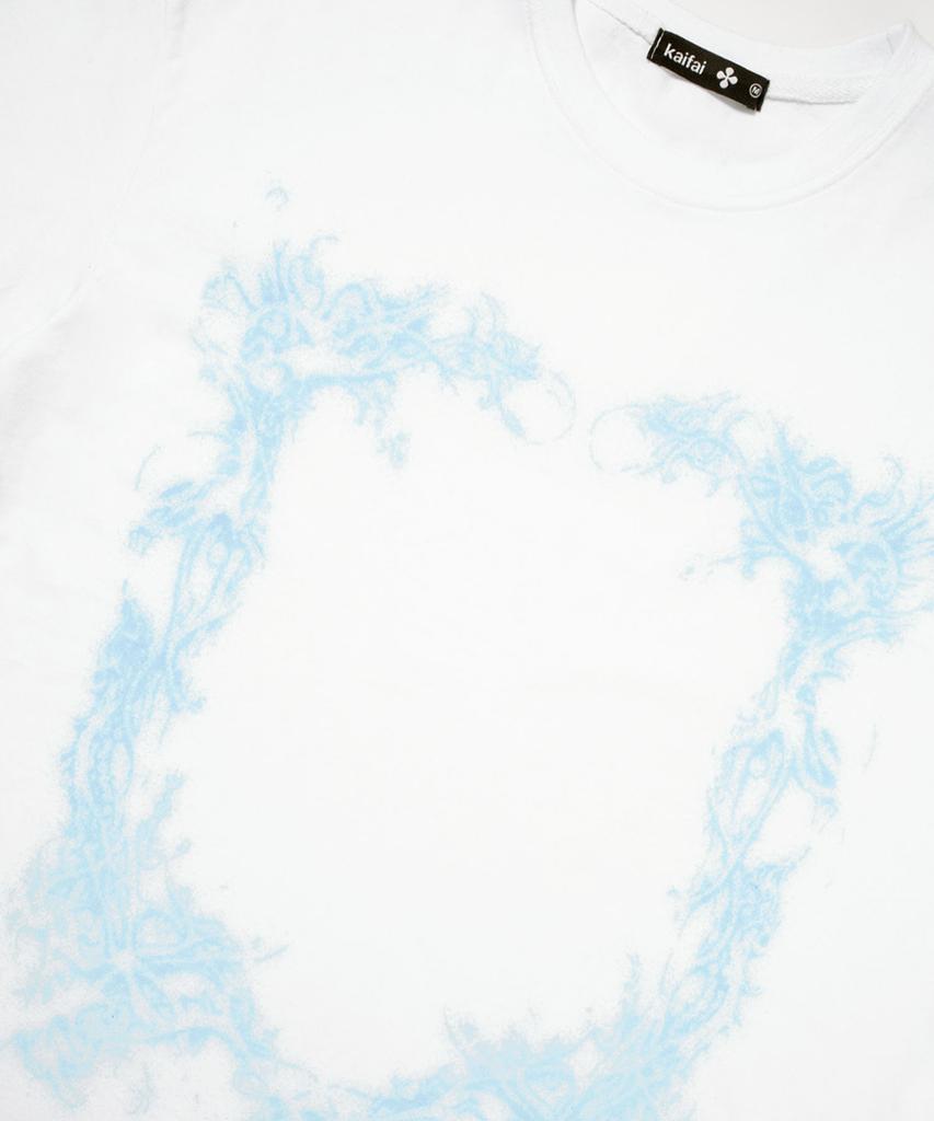 KAIFAI Creeping Vine Short Sleeve T-Shirt (White) K26Qb234