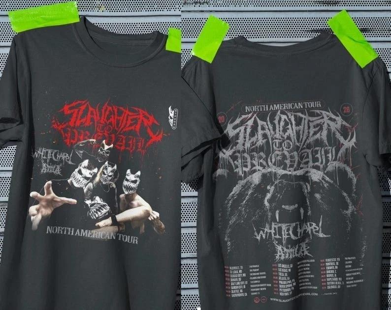 Slaughter to Prevail North America Tour 2026 Deathcore Band T-Shirt XL
