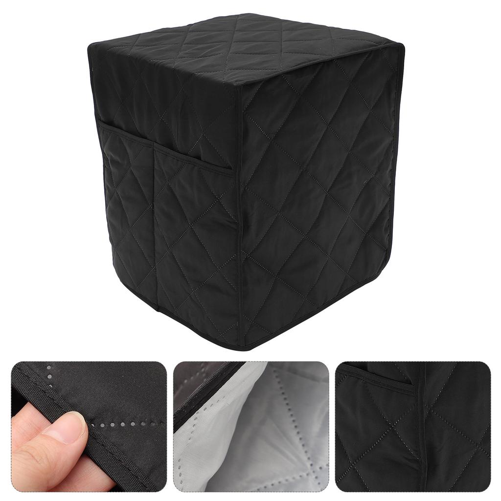 Household Appliance Coffee Machine Cover Soft Surface Protector Fits Most Standard Machines Two Pockets Dust Dirt Liquid Scratch
