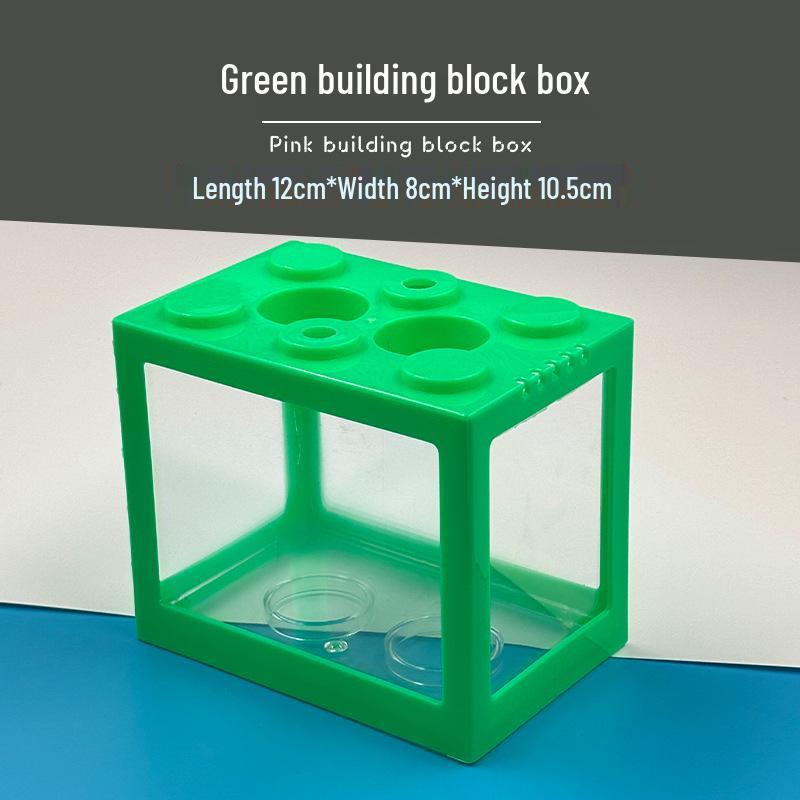 Transparent Desktop Aquarium: Fighting Fish, Jellyfish, Goldfish Tank with Street Stall Stand Design