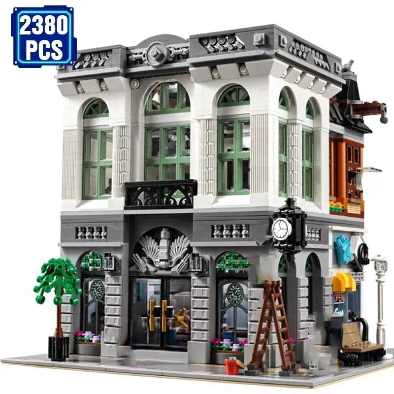 

В НАЛИЧИИ Street Views Architecture Brick Bank Model Building Blocks Toy Compatible 10251 Educational Birthday Festival Boy Gifts