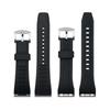 Für Seiko VELATURA/SRH Serie SPC007 Wasserdicht Schweißbeständig Silikon Outdoor Sport Gummi-Uhrenarmband Uhrenarmband Herren 26mm