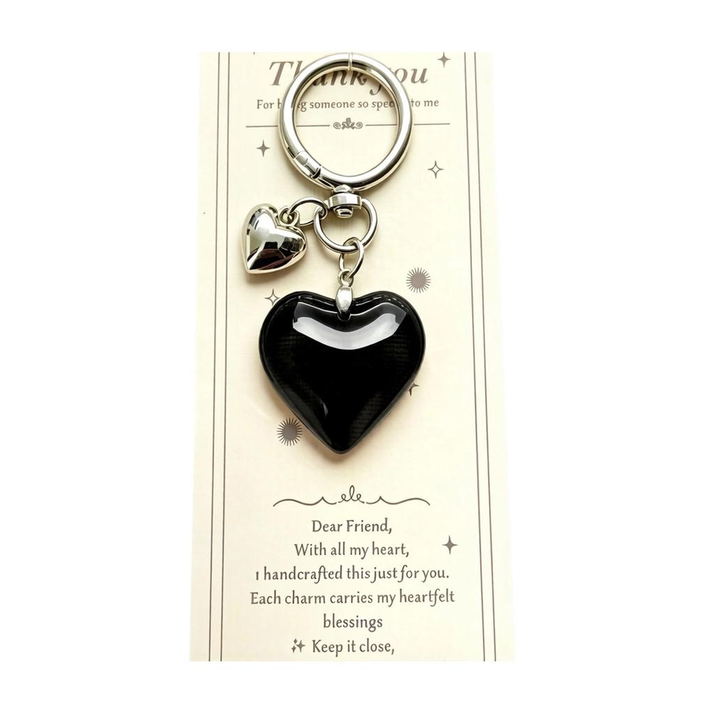 Cute Heart Keychain,Bag Charms Car Key Rings Aesthetic Keychain Accessories for Backpacks,Wallets Decor