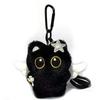 Black Cute Cat Catching Fish Plush Toy Doll Keychain Bag Pendant Charms Car Keyring Accessories For Women Couples Cute Kawaii Gift