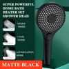 High Pressure Shower Head 13cm Panel 3 Modes Water Saving Spray Nozzle Shower Bathroom Accessories