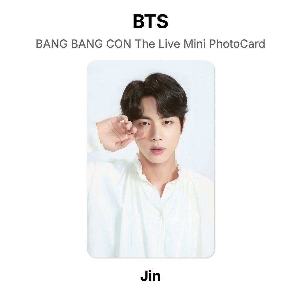 BTS BANG BANG CON The Live Mini PhotoCard Official Photocard