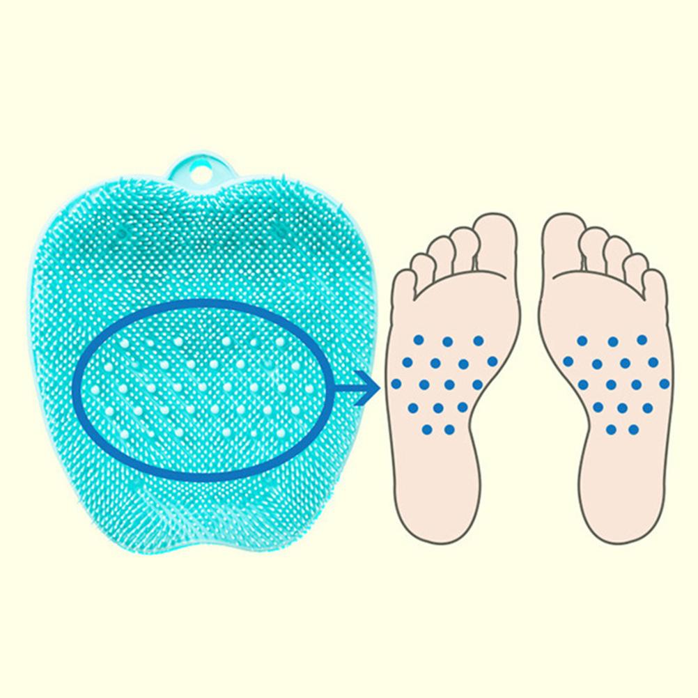 Shower Foot Scrubber Brush Cleaner Massager Exfoliating Massage Mats Dead Skin Massage Pad