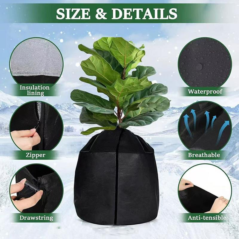 WTEMPO DIY Plant Protection Covers Water-absorbing Garden Plant Insulation Covers Fruit Tree Cold and Frost-proof Durable Flowerpot Protective Covers