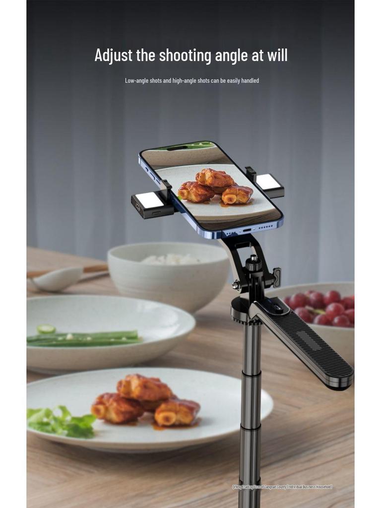 1.8m Anti-Shake Gimbal Selfie Stick Tripod for Mobile: 360° Rotation, Ideal for TikTok Live Streaming and Handheld Shooting.