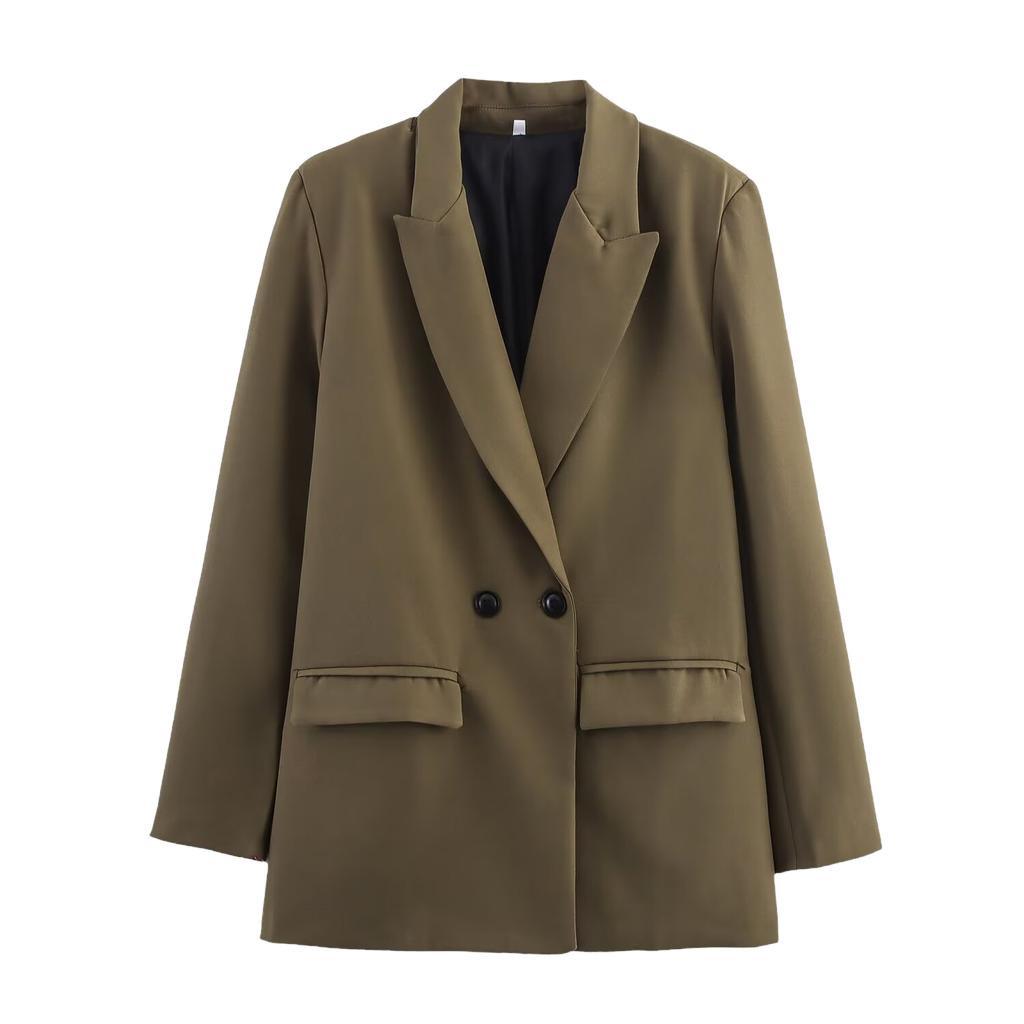 Women's Color Versatile Suit Jacket for Business Casual Daily Wear