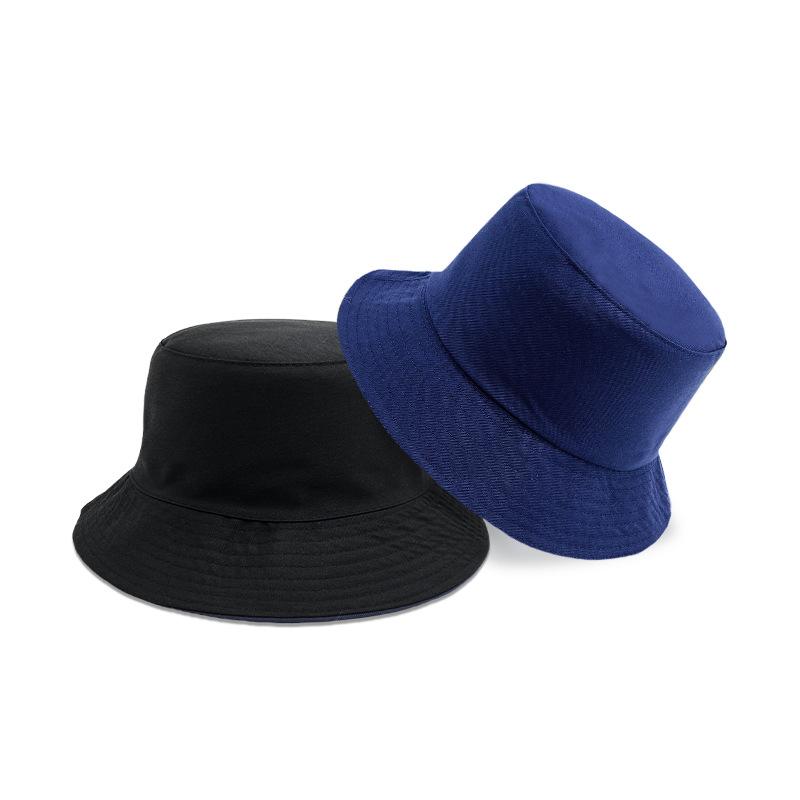 Rodičovský dětský styl Oboustranný rybářský klobouk Univerzální jednobarevný lehký klobouk typu bucket Venkovní ochrana obličeje Malý klobouk proti slunci